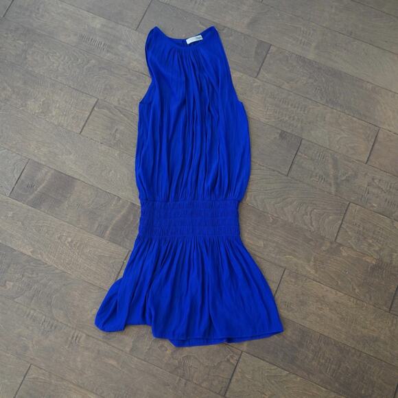 Ramy‎ Brook Paris Mini Dress Sleeveless Smocked Waist Pleated Skirt M - Picture 10 of 10